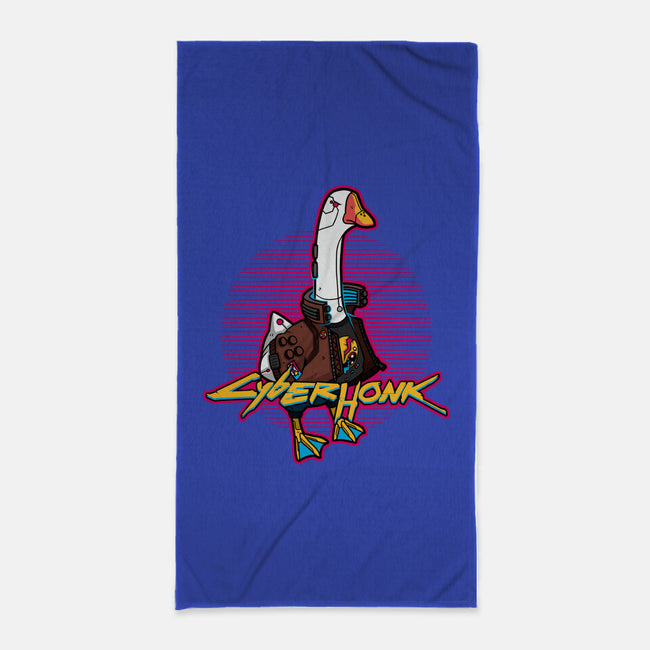 Cyberhonk-none beach towel-theteenosaur