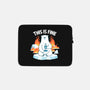 This is Fine-none zippered laptop sleeve-CoD Designs
