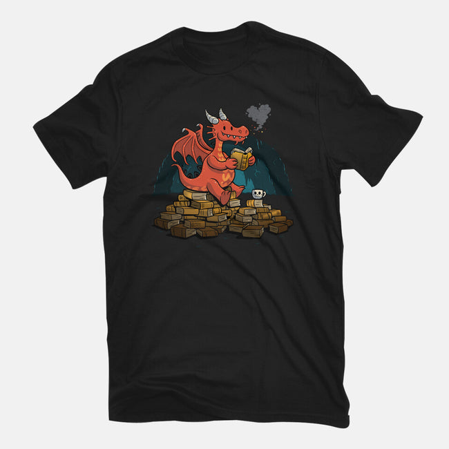 Book Cave-unisex basic tee-spiritgreen