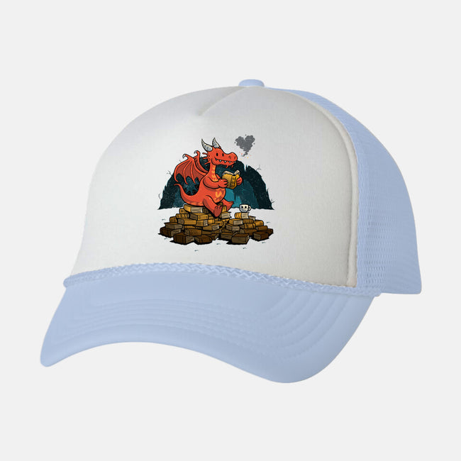 Book Cave-unisex trucker hat-spiritgreen