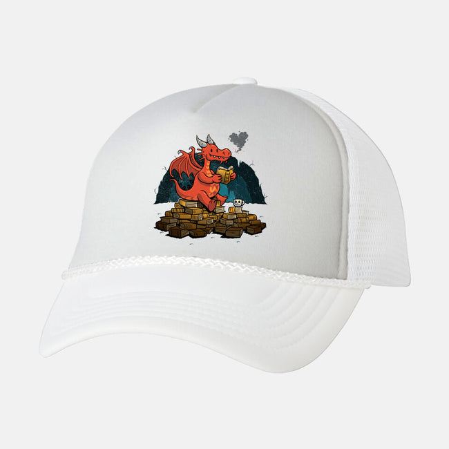 Book Cave-unisex trucker hat-spiritgreen