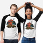 Book Cave-unisex baseball tee-spiritgreen