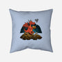 Book Cave-none removable cover w insert throw pillow-spiritgreen