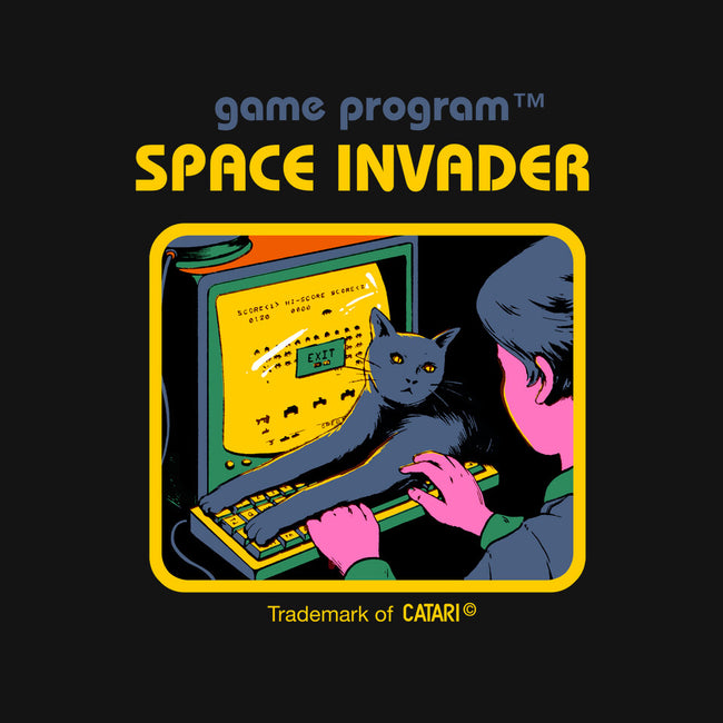 Space Invader-womens basic tee-Mathiole