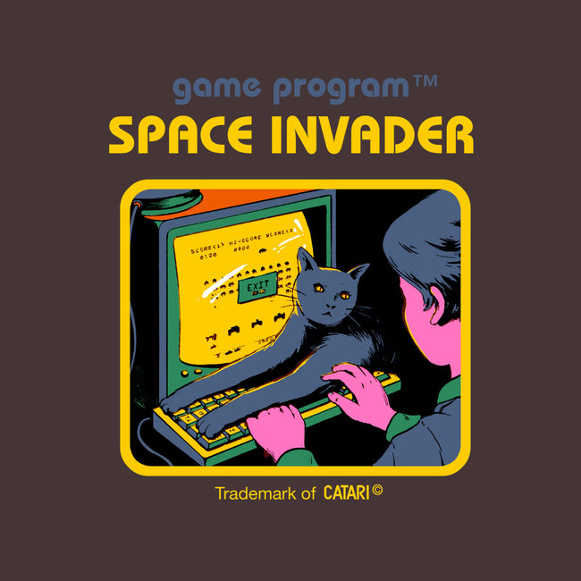 Space Invader-womens basic tee-Mathiole
