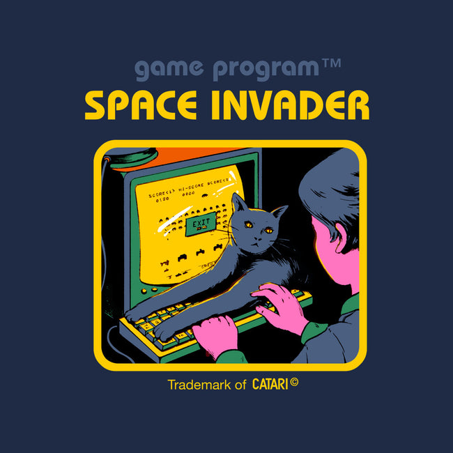Space Invader-womens basic tee-Mathiole