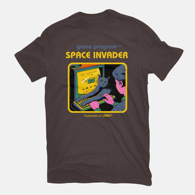 Space Invader-womens basic tee-Mathiole