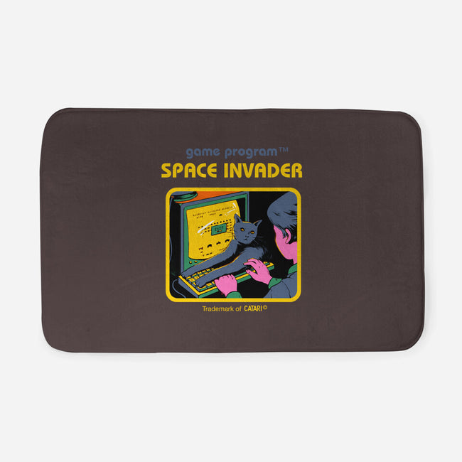 Space Invader-none memory foam bath mat-Mathiole