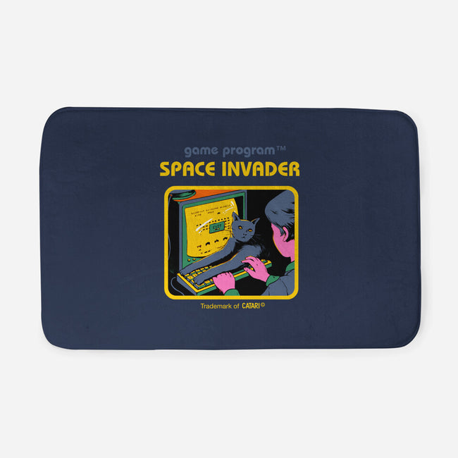 Space Invader-none memory foam bath mat-Mathiole