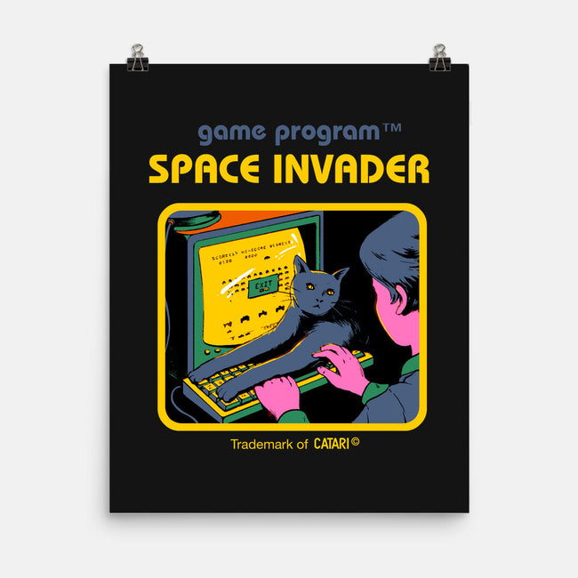 Space Invader-none matte poster-Mathiole