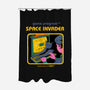 Space Invader-none polyester shower curtain-Mathiole