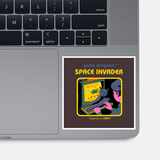 Space Invader-none glossy sticker-Mathiole