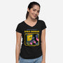 Space Invader-womens v-neck tee-Mathiole