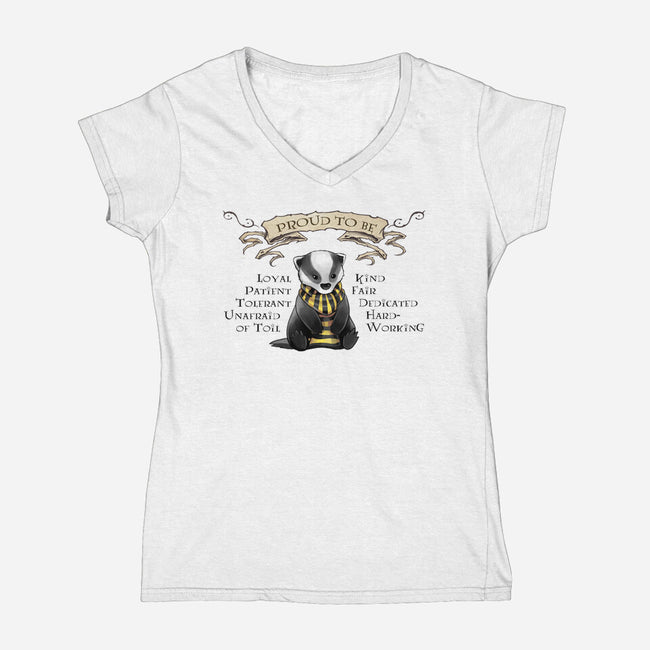 Proud To Be-womens v-neck tee-Yunuyei