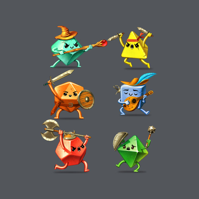 RPG Dice Party-womens basic tee-andremuller.art