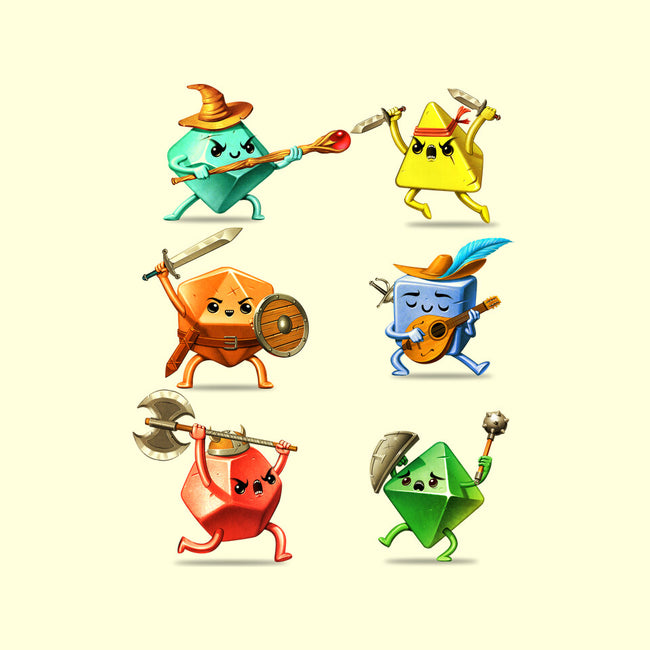 RPG Dice Party-womens basic tee-andremuller.art