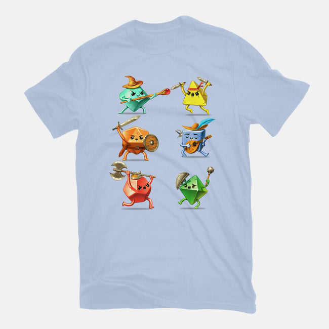 RPG Dice Party-unisex basic tee-andremuller.art