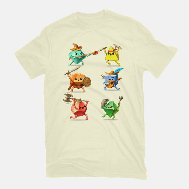RPG Dice Party-womens basic tee-andremuller.art