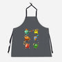 RPG Dice Party-unisex kitchen apron-andremuller.art