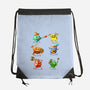 RPG Dice Party-none drawstring bag-andremuller.art