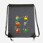 RPG Dice Party-none drawstring bag-andremuller.art