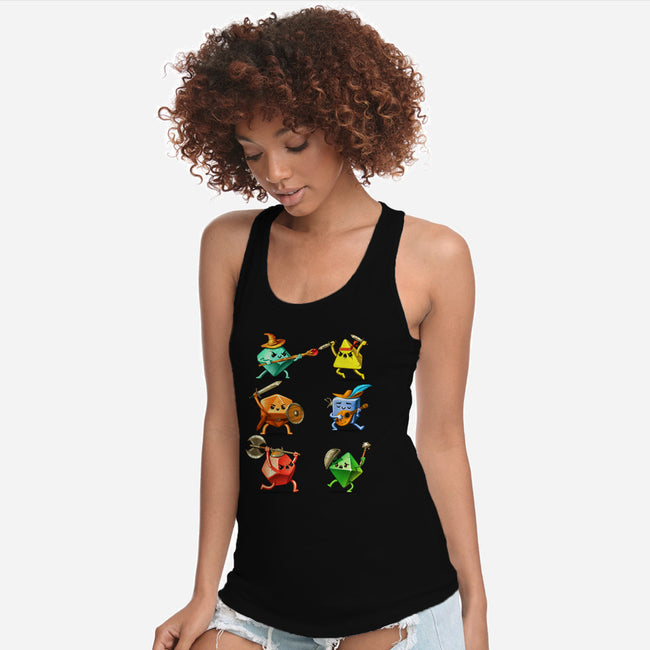 RPG Dice Party-womens racerback tank-andremuller.art
