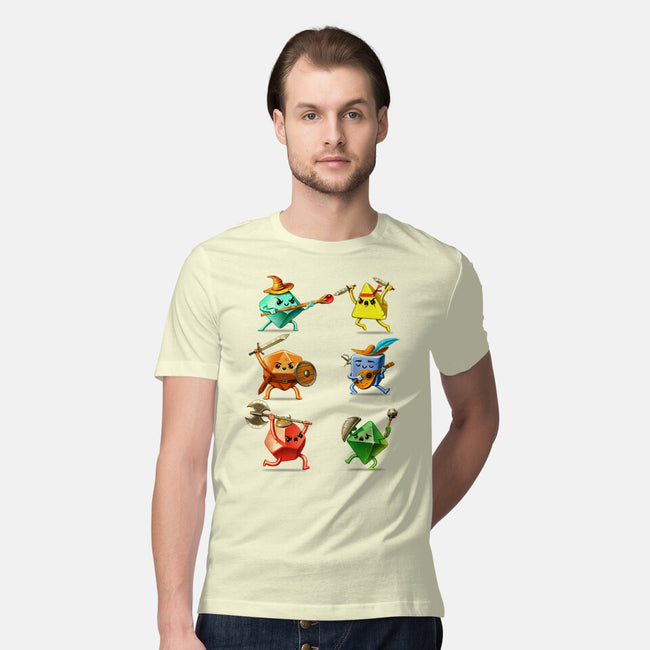RPG Dice Party-mens premium tee-andremuller.art