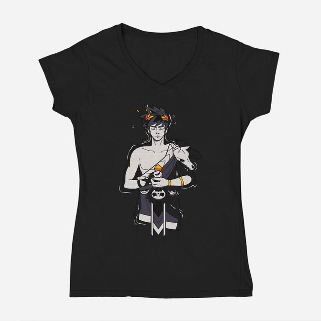 Pool Of Styx-womens v-neck tee-Domii