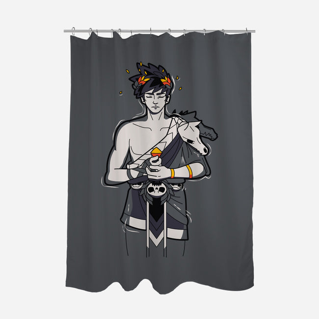 Pool Of Styx-none polyester shower curtain-Domii