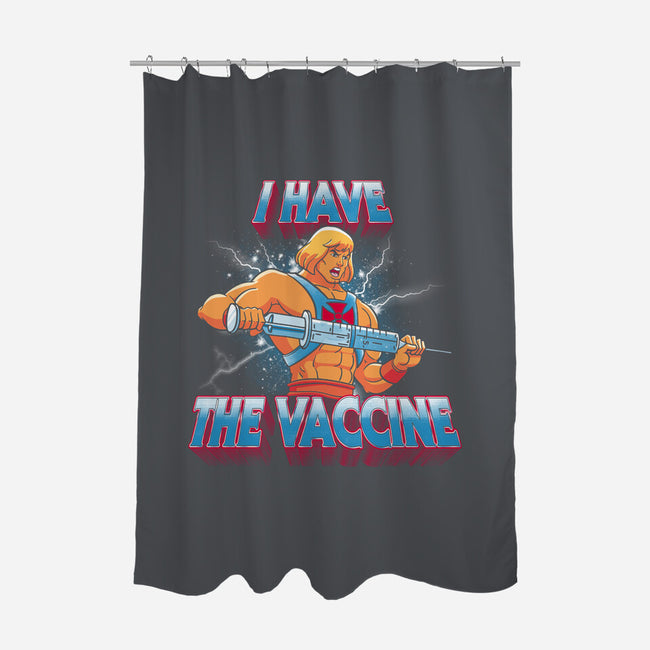 I Have The Vaccine-none polyester shower curtain-teesgeex