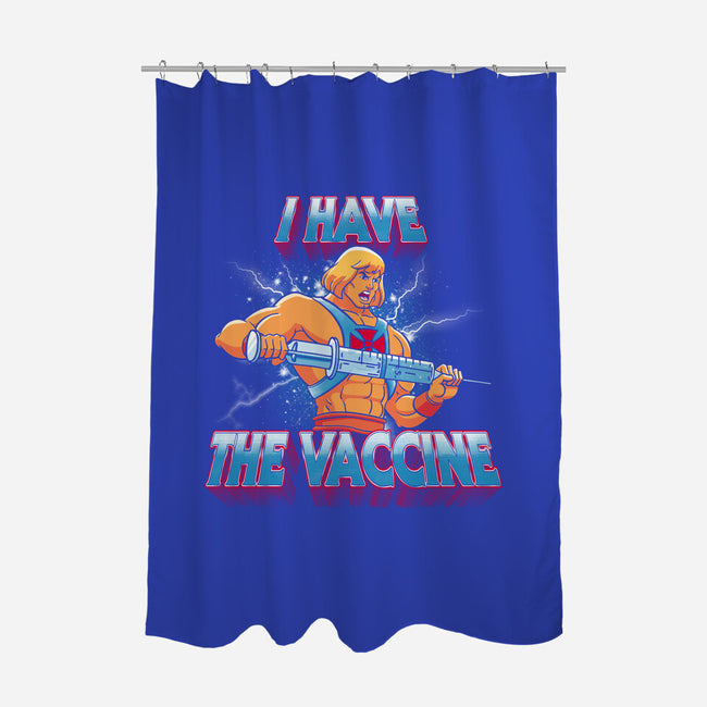 I Have The Vaccine-none polyester shower curtain-teesgeex