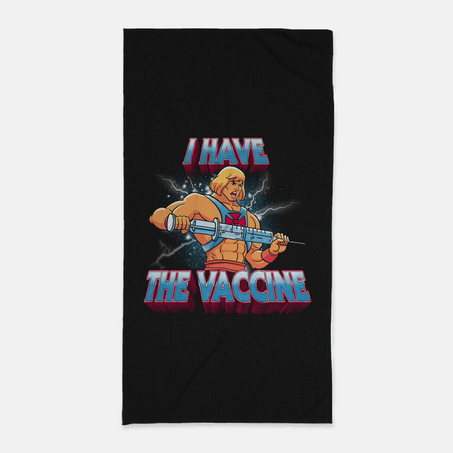I Have The Vaccine-none beach towel-teesgeex