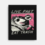 Fast Trash Life-none stretched canvas-vp021