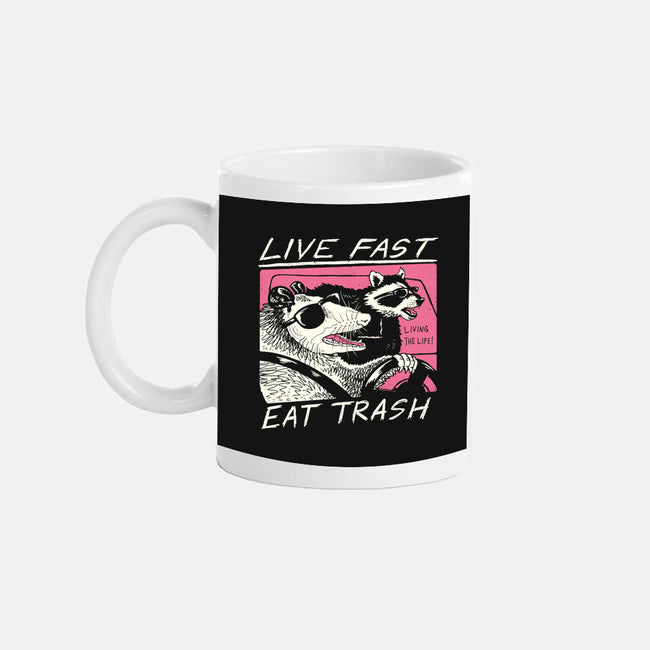 Fast Trash Life-none glossy mug-vp021