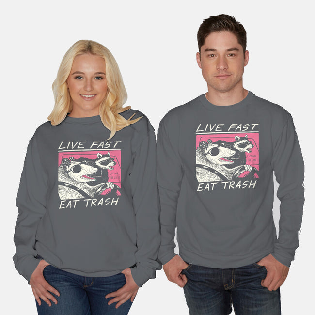 Fast Trash Life-unisex crew neck sweatshirt-vp021