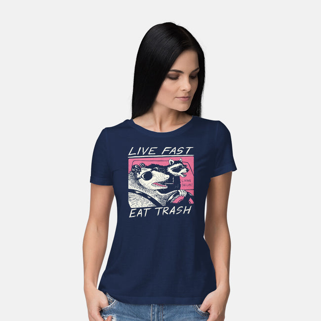 Fast Trash Life-womens basic tee-vp021