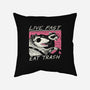 Fast Trash Life-none non-removable cover w insert throw pillow-vp021