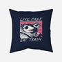 Fast Trash Life-none non-removable cover w insert throw pillow-vp021