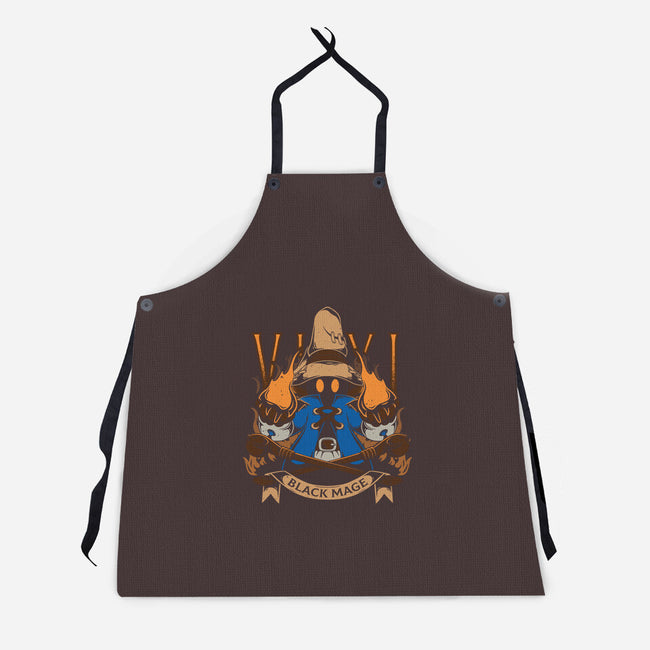 Black Mage-unisex kitchen apron-Alundrart