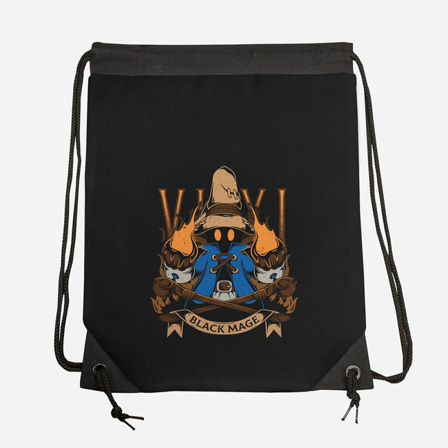Black Mage-none drawstring bag-Alundrart