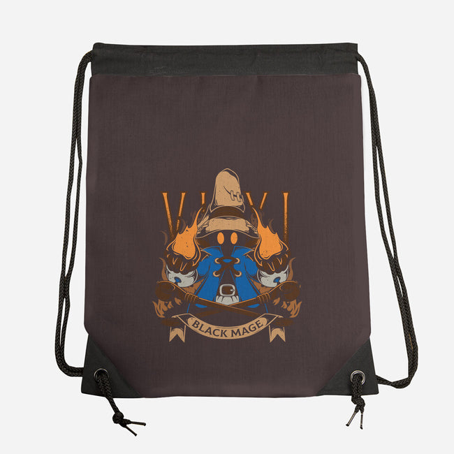 Black Mage-none drawstring bag-Alundrart