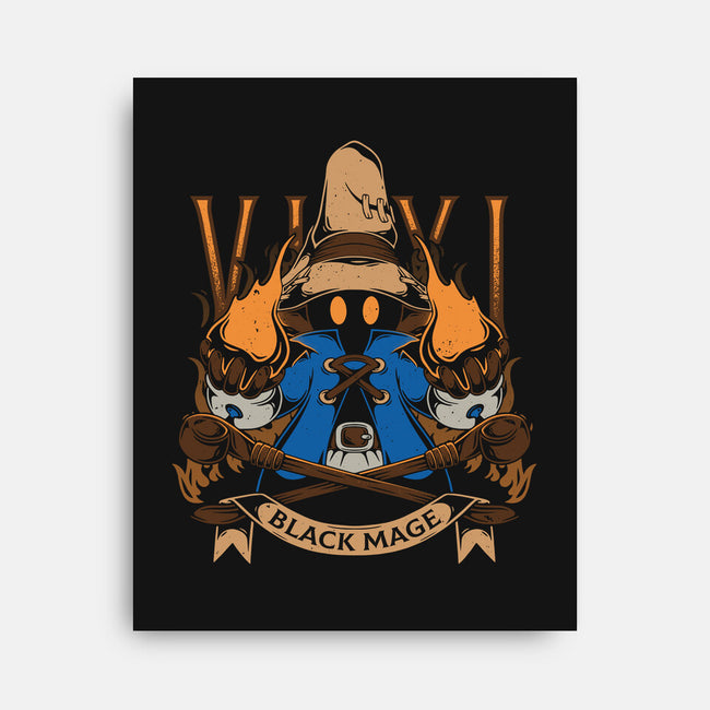 Black Mage-none stretched canvas-Alundrart