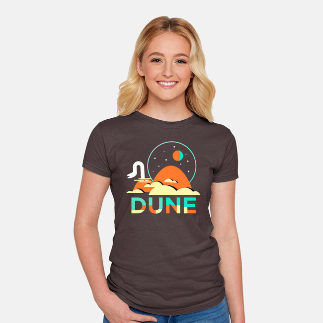 Dune Minimal-womens fitted tee-Mal