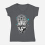 Bug Knights-womens v-neck tee-theteenosaur