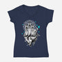 Bug Knights-womens v-neck tee-theteenosaur