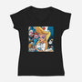 Nurse 182-womens v-neck tee-Angel Rotten