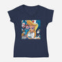 Nurse 182-womens v-neck tee-Angel Rotten