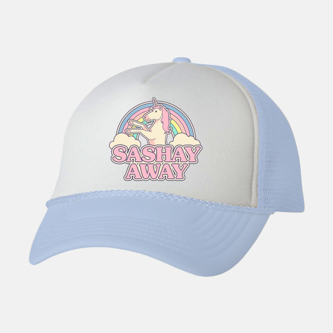 Sashay Away-unisex trucker hat-Thiago Correa
