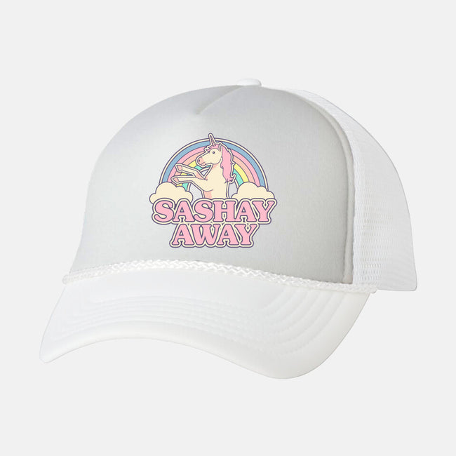 Sashay Away-unisex trucker hat-Thiago Correa