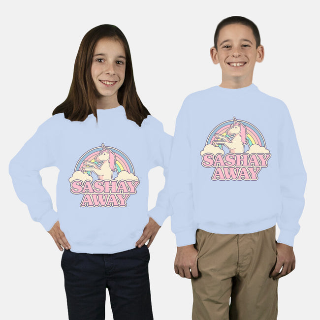 Sashay Away-youth crew neck sweatshirt-Thiago Correa